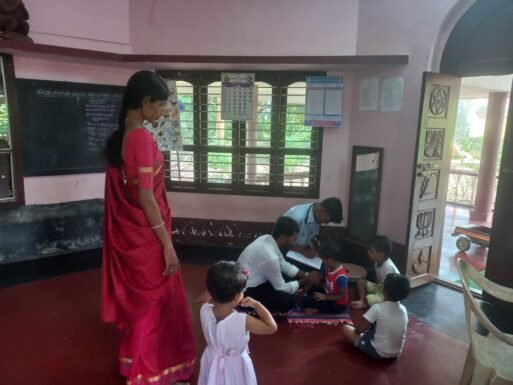 Health check up at Shishu Mandira Thekkatte